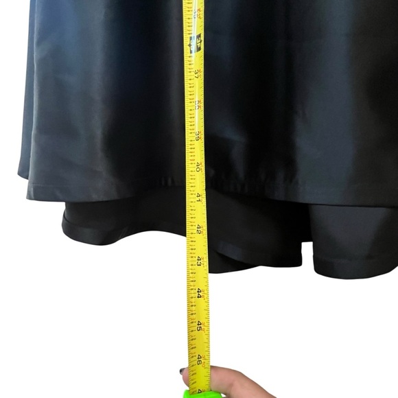 VTG Tadashi Shoji Black Elegant Formal Evening Trumpet Fishtail Maxi Skirt SZ 4P - Picture 9 of 15